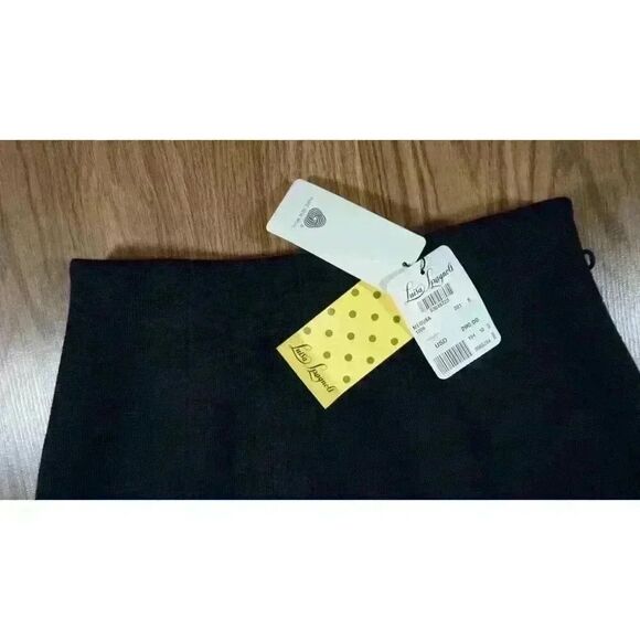 Luisa Spagnoli Navy Blue Ribbed Wool 'Medusa' Skirt, Size S NWT - Picture 6 of 15